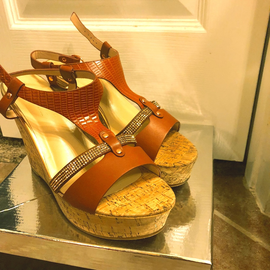 Cork Wedge Sandals